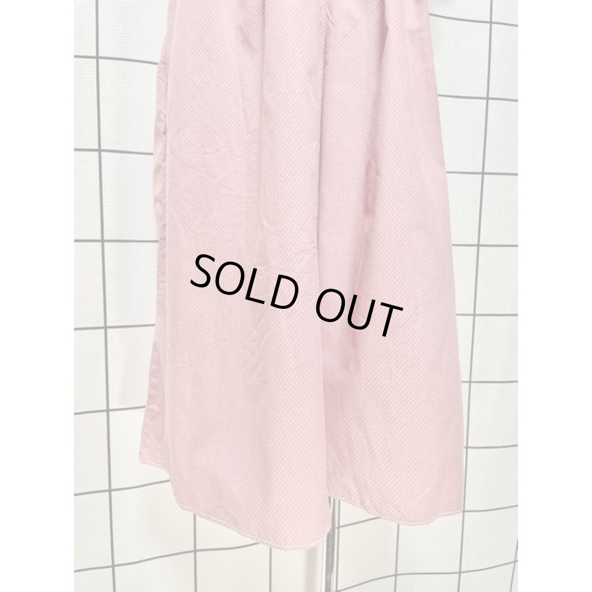 画像13: ピンドット柄 ワイドパンツデザイン フロントレース ウエストリボン 半袖 レトロ ヨーロッパ古着 ジャンプスーツ ヴィンテージオールインワン (13)