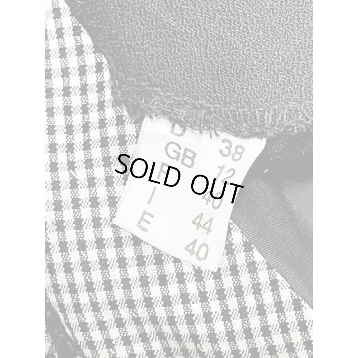 画像18: ギンガムチェック ブレード装飾 モノトーン レトロ ヨーロッパ古着 ヴィンテージオールインワン (18)