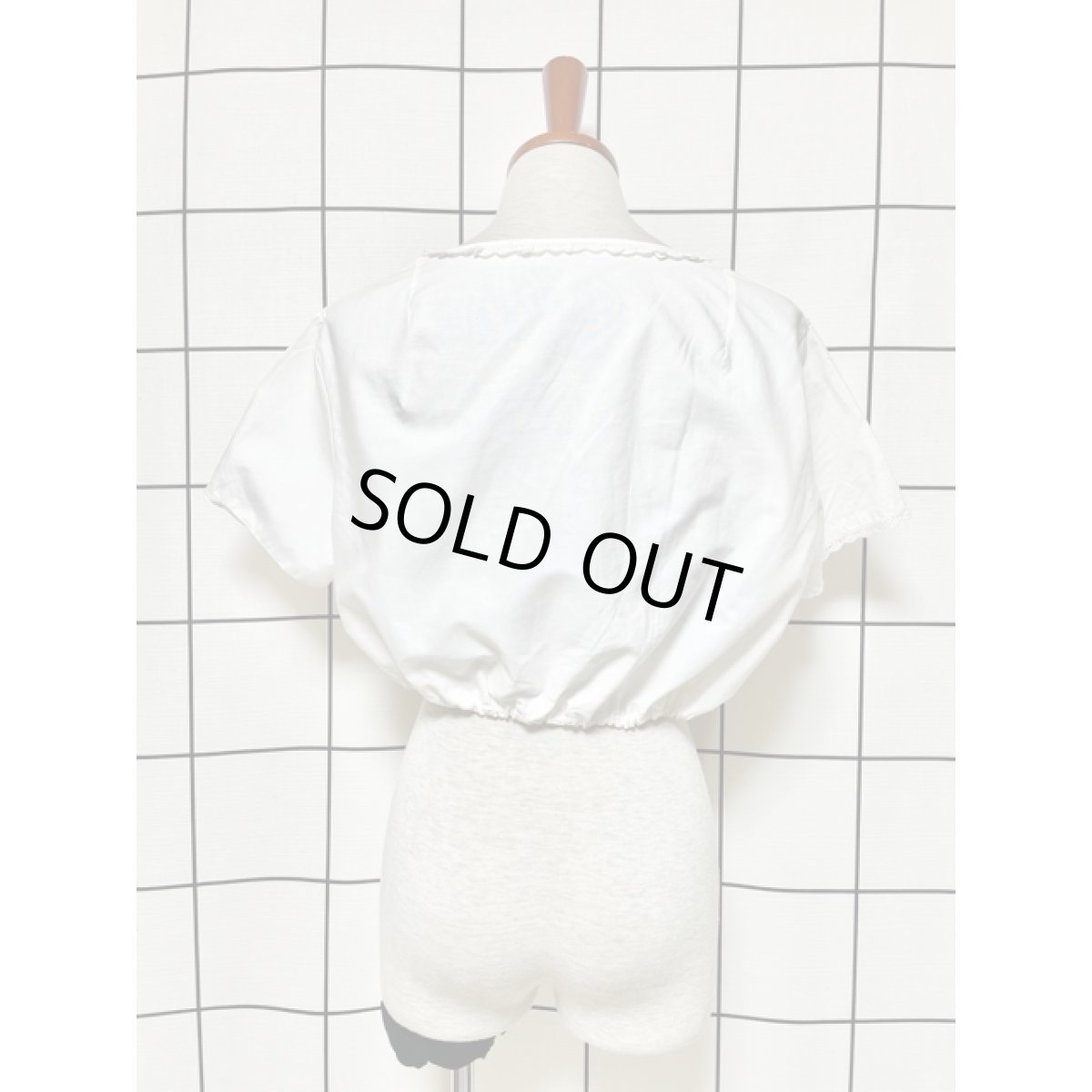 画像5: ショート丈 ホワイト レース使い ディアンドル ヴィンテージブラウス ドイツ民族衣装 舞台 演奏会 フォークダンス オクトーバーフェスト (5)