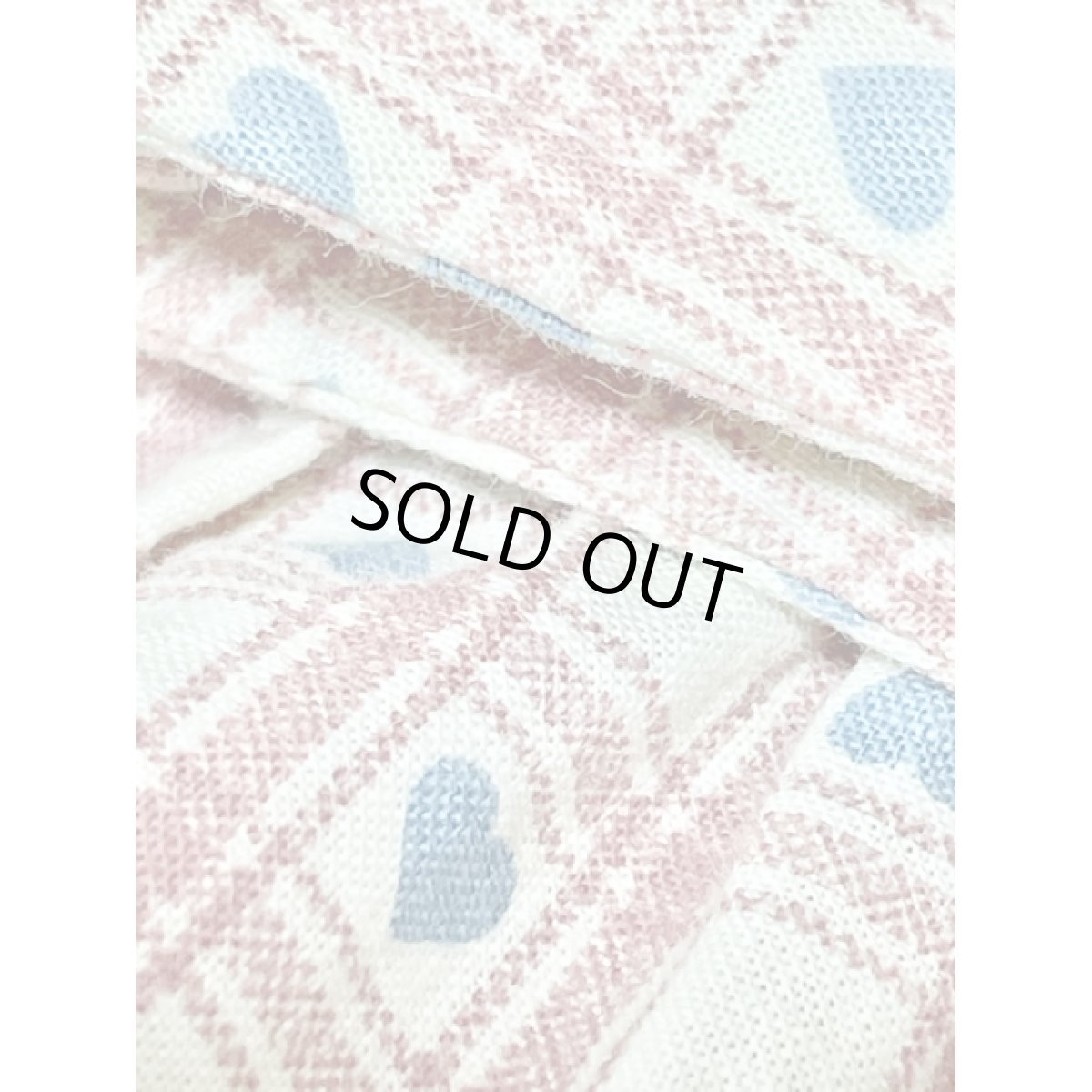 画像13: ハート柄 チェック柄 ノースリーブ レトロ ヨーロッパ古着 ヴィンテージジャンパースカート【7193】 (13)