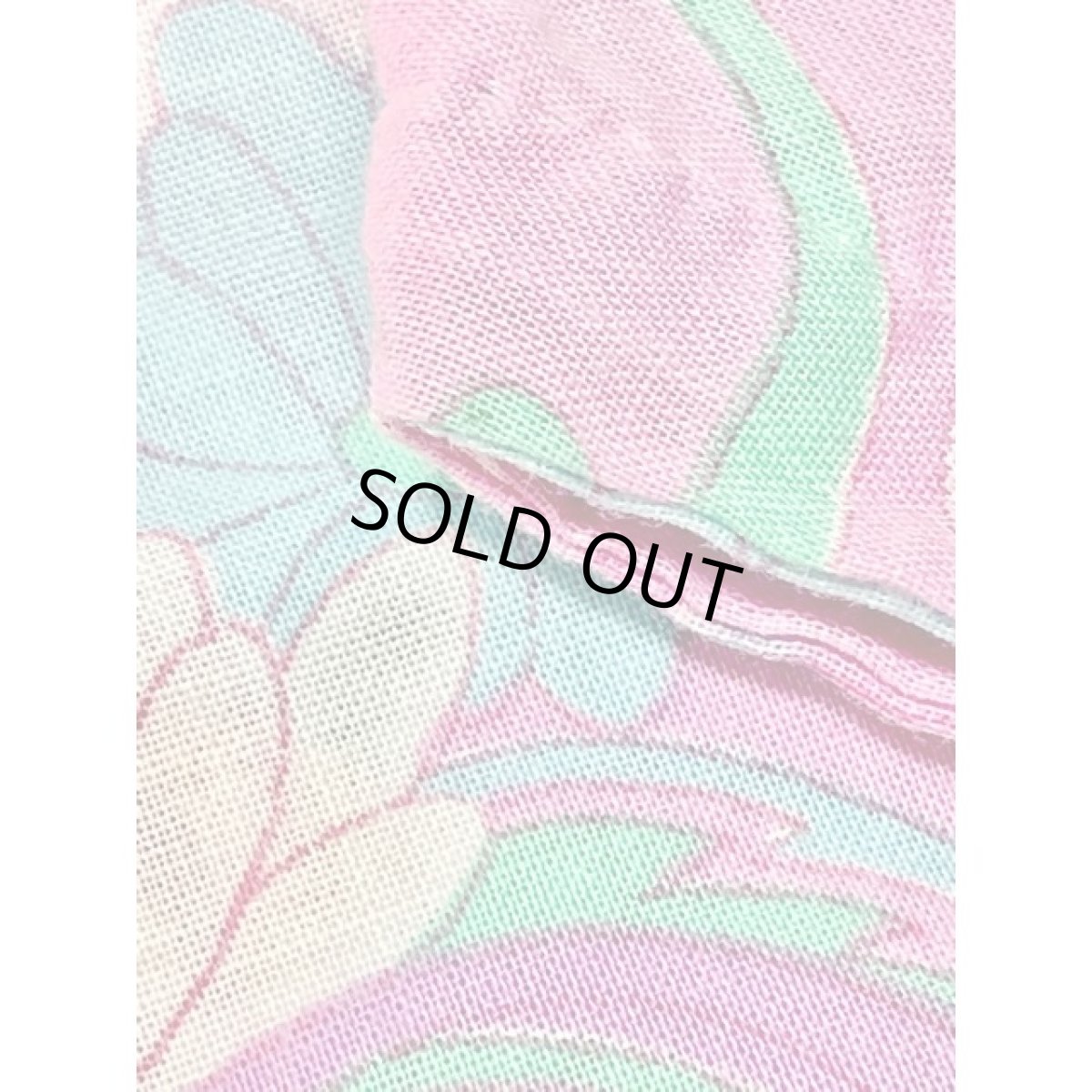 画像14: 花柄 淡いカラーリング ポップ ノースリーブ ふんわり 昭和レトロ 国産古着 レトロワンピース【4512】 (14)