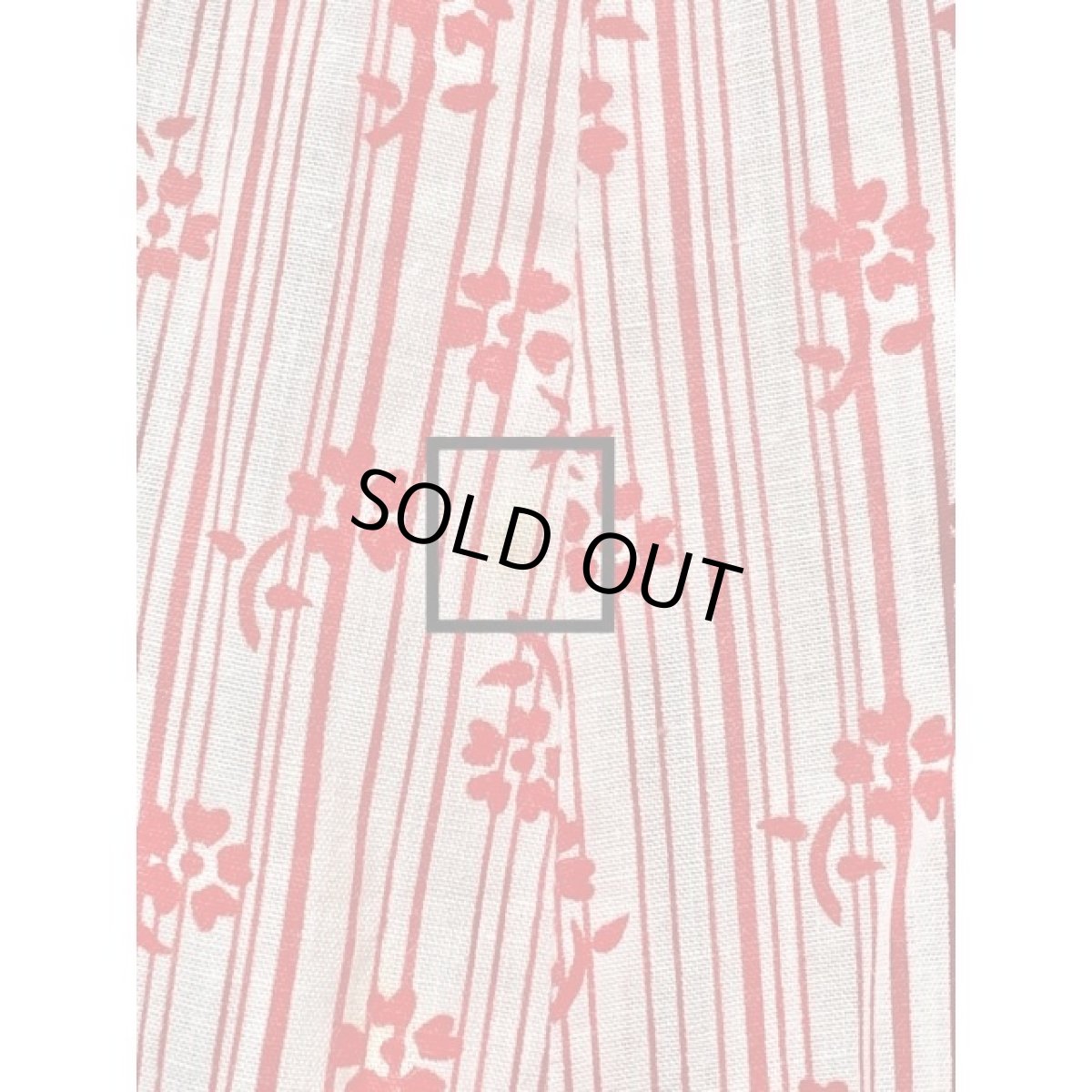 画像16: USA古着　ストライプ柄×小花柄♪アンティークリボン×お花レース装飾!!レトロガーリーアンティークワンピース (16)