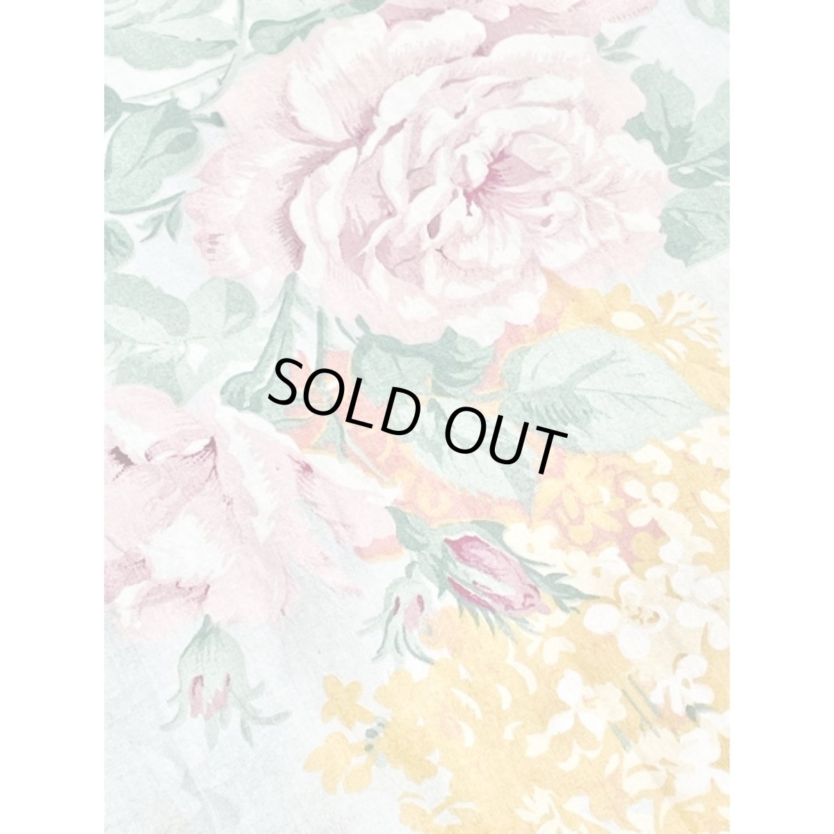 画像15: アンティークフラワー柄 レース装飾 胸元リボンモチーフ グリーン クラシカル ガーリー 半袖 レトロ USA古着 ヴィンテージドレス【5729】 (15)