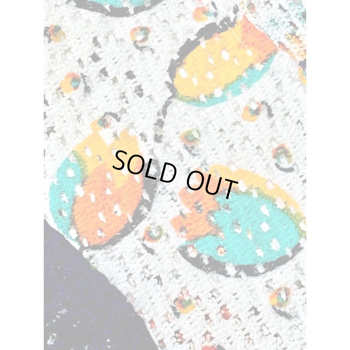 画像12: 60's レトロポップ 花柄 Aライン ホワイト ネイビー ヴィンテージミニワンピース【4229】 (12)