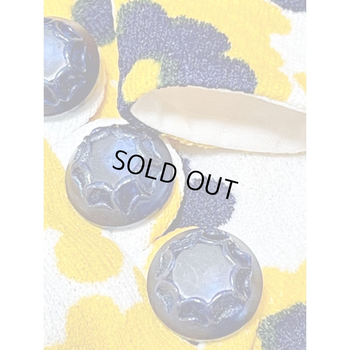 画像13: フランス古着 レトロポップ 60's TALONジッパー 花柄 ドット柄 フレア袖 ヨーロッパ古着 ヴィンテージワンピース (13)