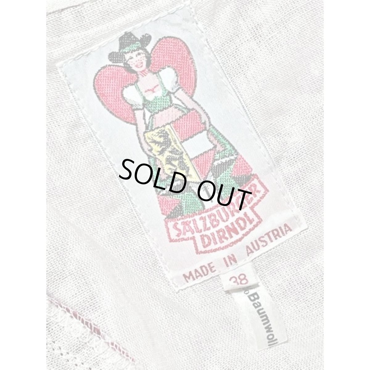 画像15: オーストリア製 小花柄 ピンク ホワイト フロントジッパー ノースリーブ クラシカル ディアンドル チロルワンピース ドイツ民族衣装 舞台 演奏会 フォークダンス オクトーバーフェスト 【Y2477】 (15)