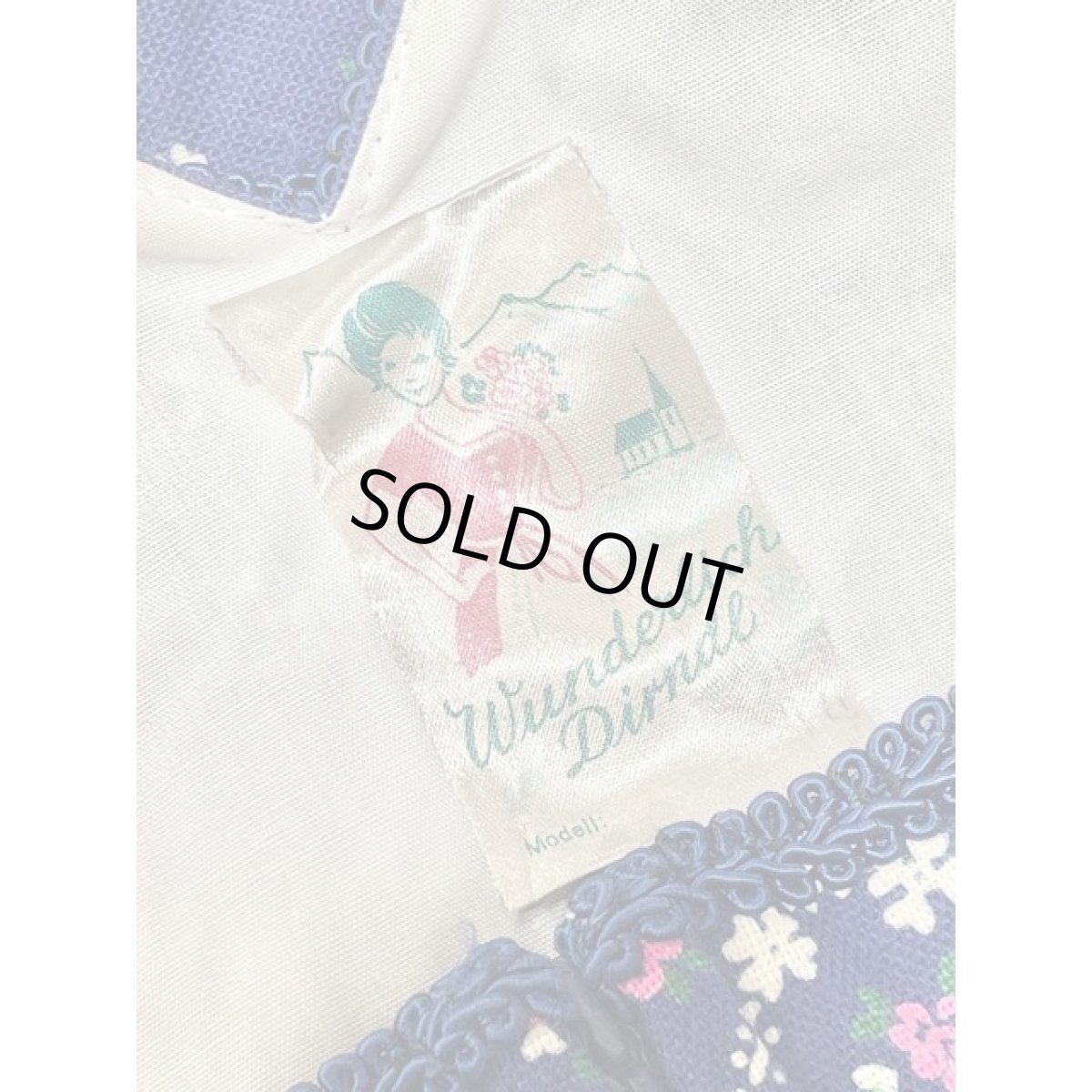 画像14: チロルワンピース 小花柄 ジッパー ドイツ民族衣装 オクトーバーフェスト (14)