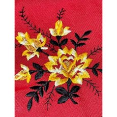 画像11: チロルワンピース 花刺繍 サイドジッパー ドイツ民族衣装 オクトーバーフェスト (11)