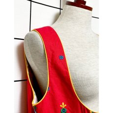 画像7: チロルワンピース ハート刺繍 ジッパー ドイツ民族衣装 オクトーバーフェスト (7)