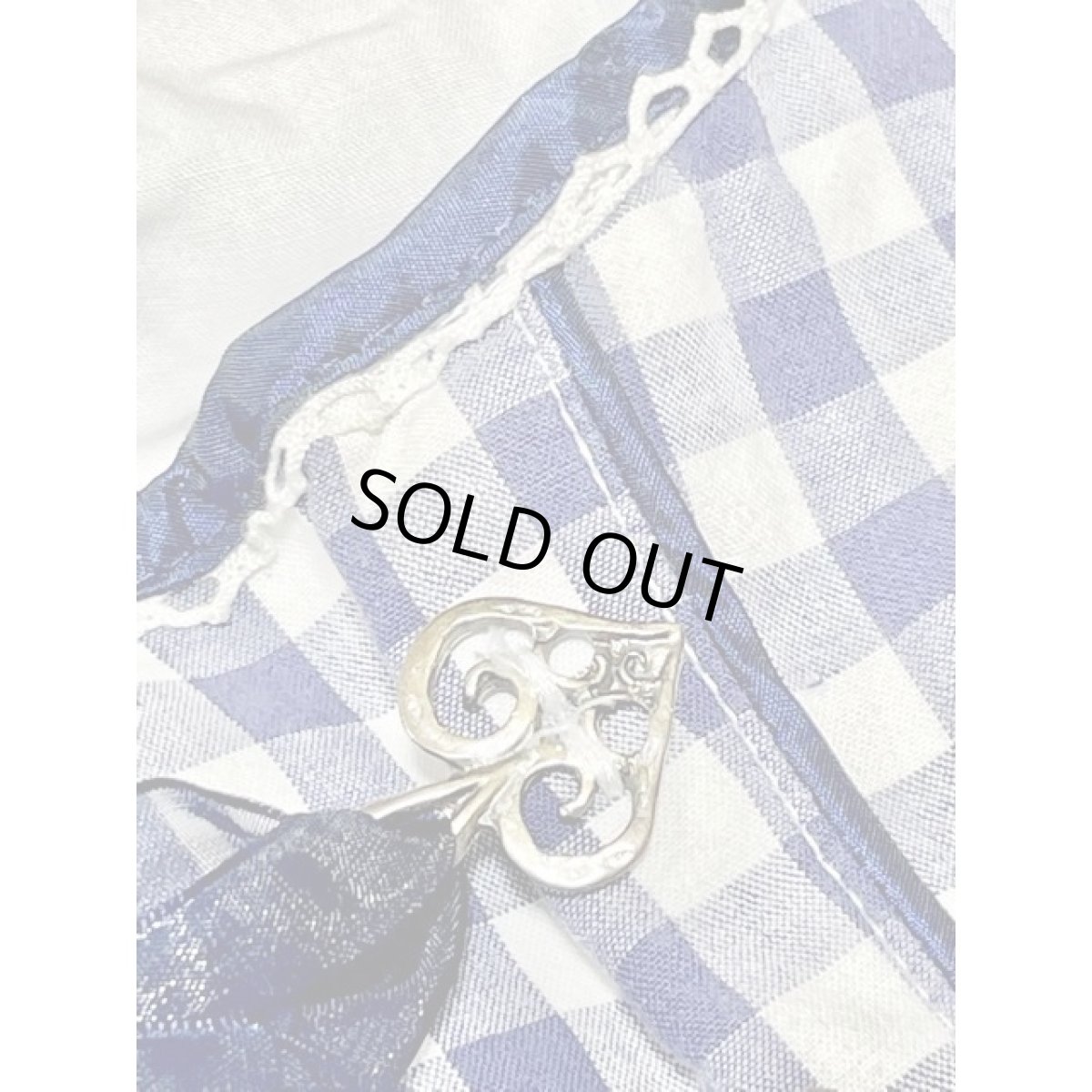 画像11: ギンガムチェック ネイビー ホワイト レース リボン ノースリーブ ガーリー ディアンドル チロルワンピース ドイツ民族衣装 舞台 演奏会 フォークダンス オクトーバーフェスト 【7192】 (11)