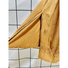 画像15: India ドレス ヴィンテージ刺繍 フォークロア アースカラー リボン レトロ 古着 (15)