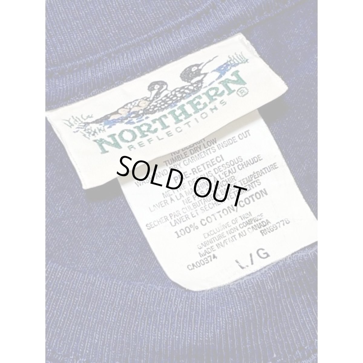 画像14: 犬 ドッグ うさぎ ラビット ネイビー ガーリー 半袖 レトロ USA古着 ヴィンテージ Tシャツ (14)