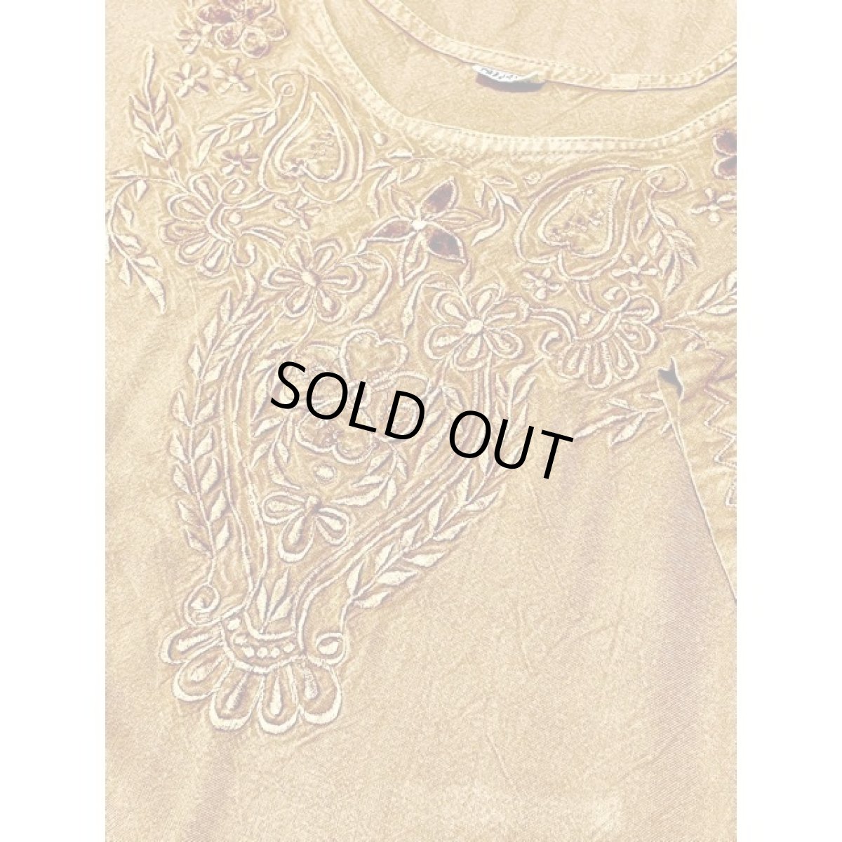 画像16: India ドレス ヴィンテージ刺繍 フォークロア アースカラー リボン レトロ 古着 (16)