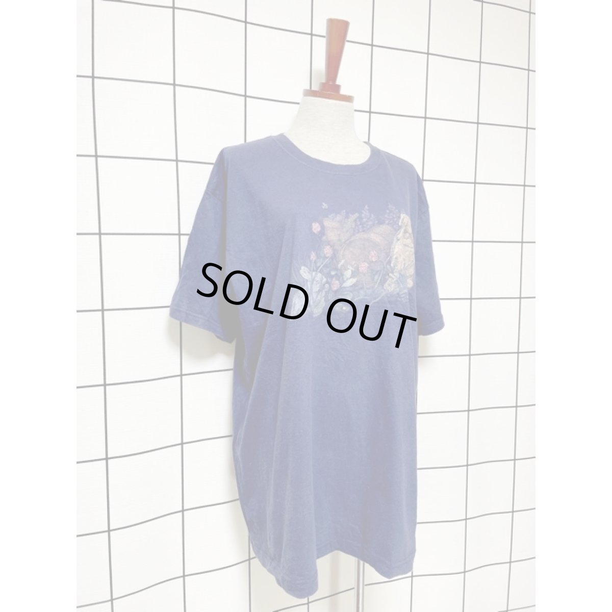 画像6: 犬 ドッグ うさぎ ラビット ネイビー ガーリー 半袖 レトロ USA古着 ヴィンテージ Tシャツ (6)