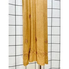 画像13: India ドレス ヴィンテージ刺繍 フォークロア アースカラー リボン レトロ 古着 (13)