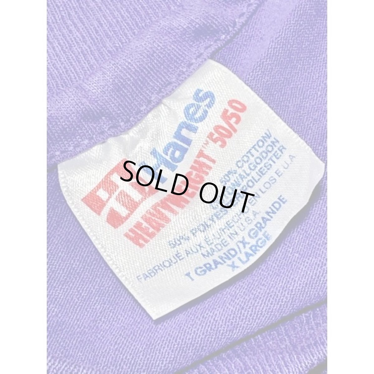 画像15: サボテン 英字 Hanes パープル ガーリー 半袖 レトロ USA古着 ヴィンテージ Tシャツ (15)