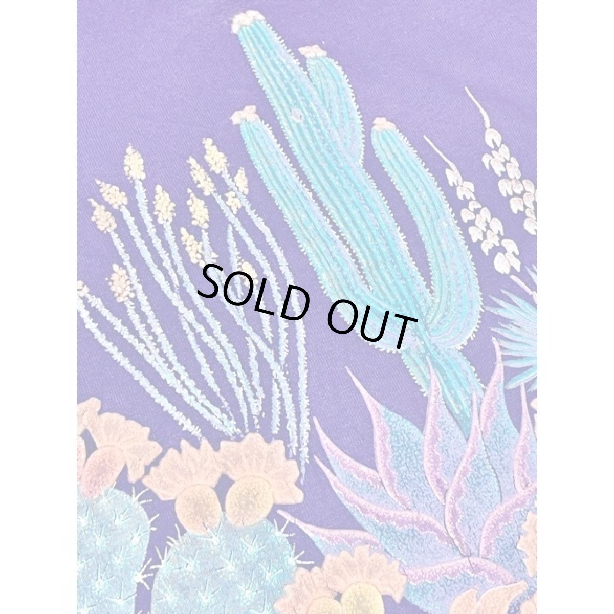 画像12: サボテン 英字 Hanes パープル ガーリー 半袖 レトロ USA古着 ヴィンテージ Tシャツ (12)