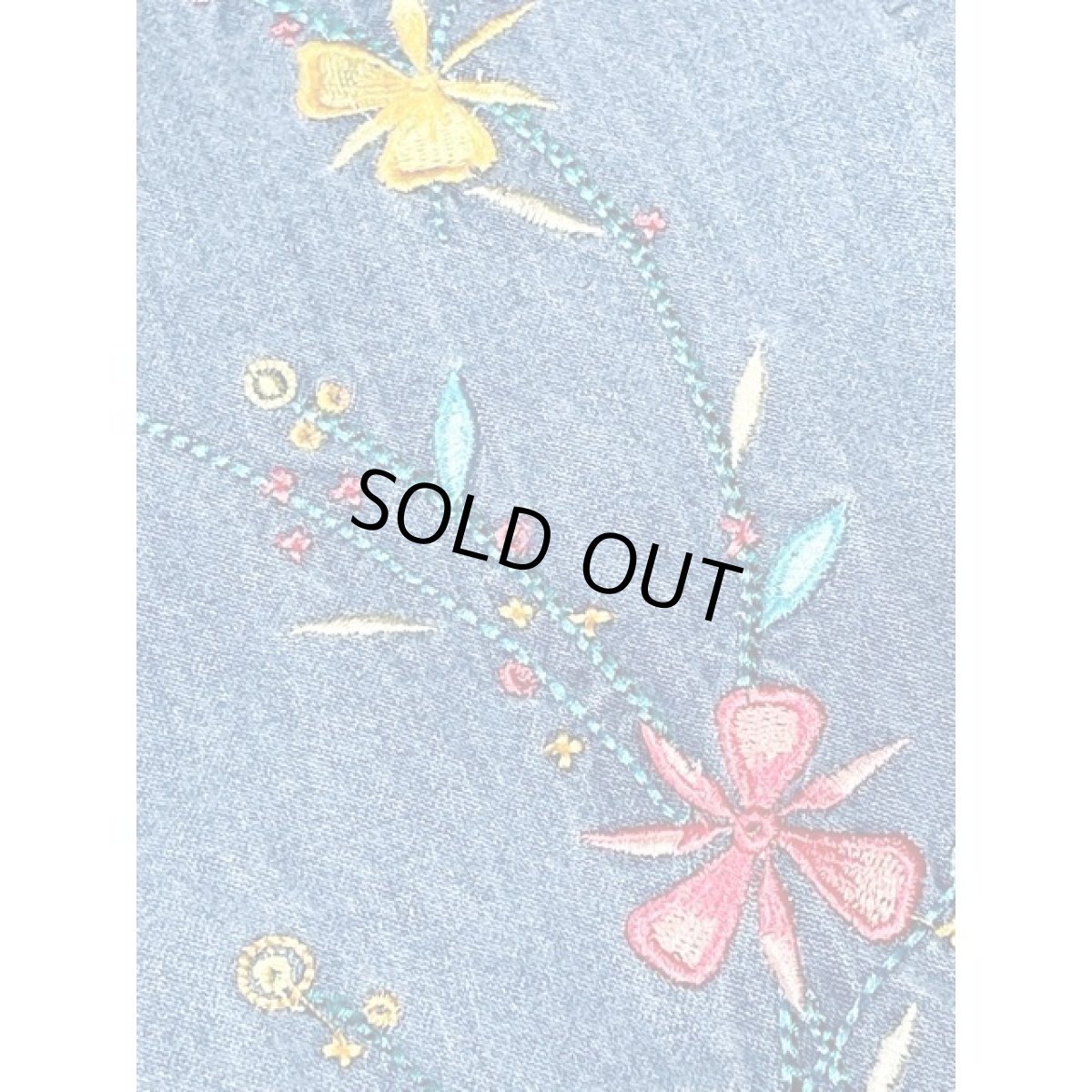 画像10: デニム 薄手 刺繍 USA古着 レトロ ヴィンテージジャケット (10)