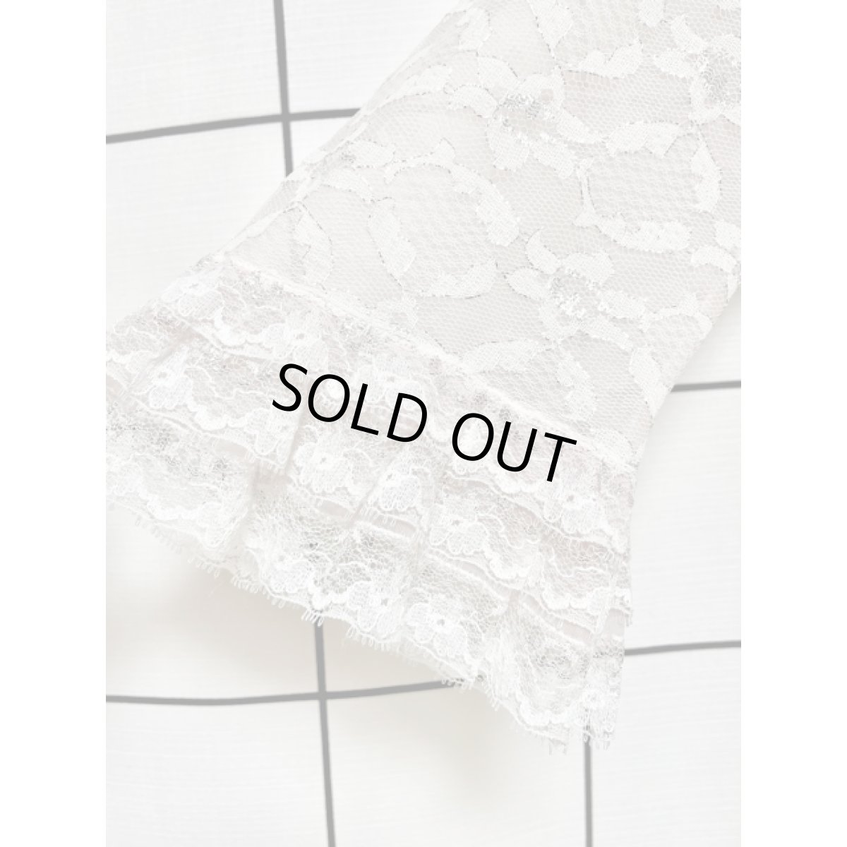 画像8: ヨーロッパ古着 ヴィンテージ ドレス ラメ入総レース 古着mixコーデや重ね着にも  (8)