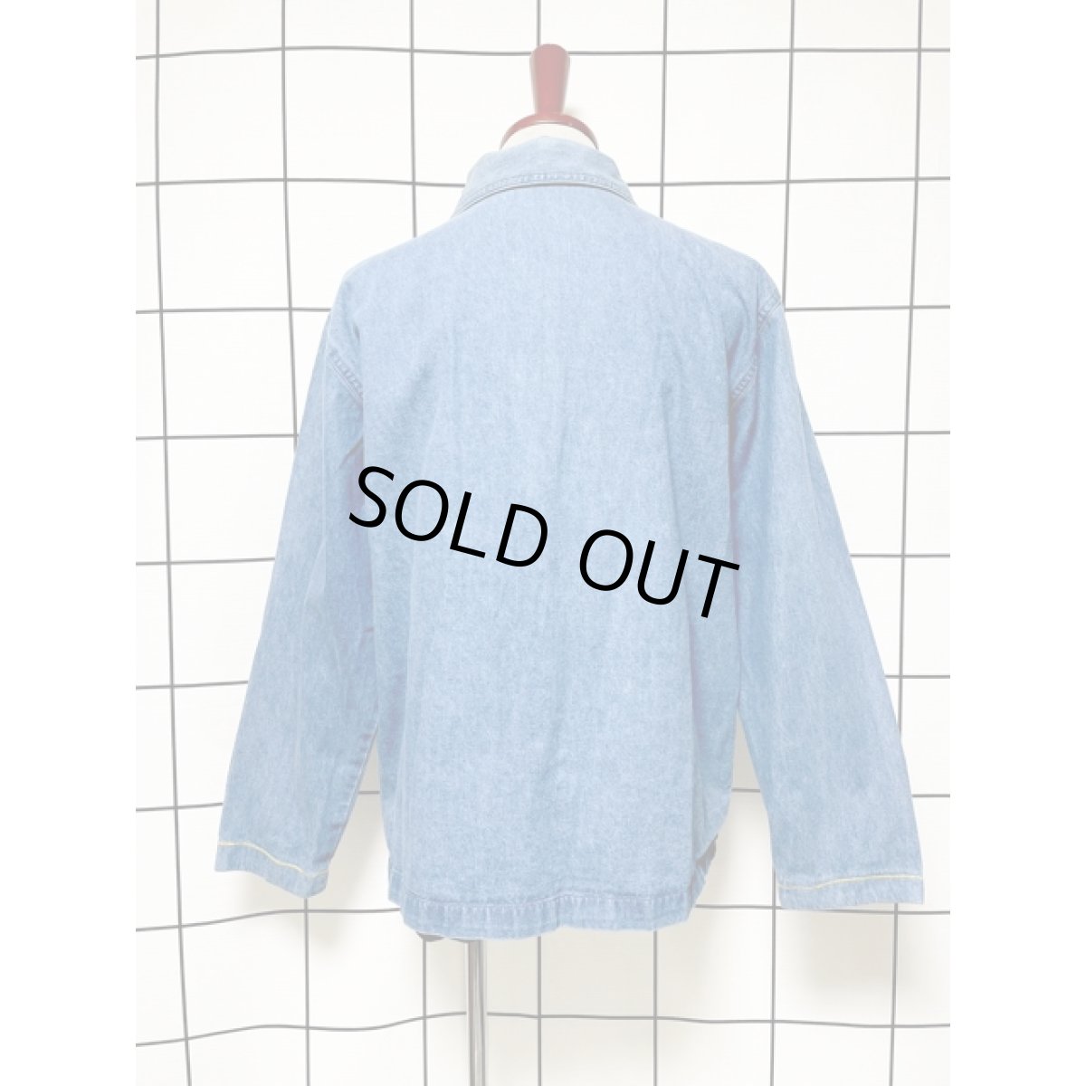 画像5: デニム 薄手 刺繍 USA古着 レトロ ヴィンテージジャケット (5)