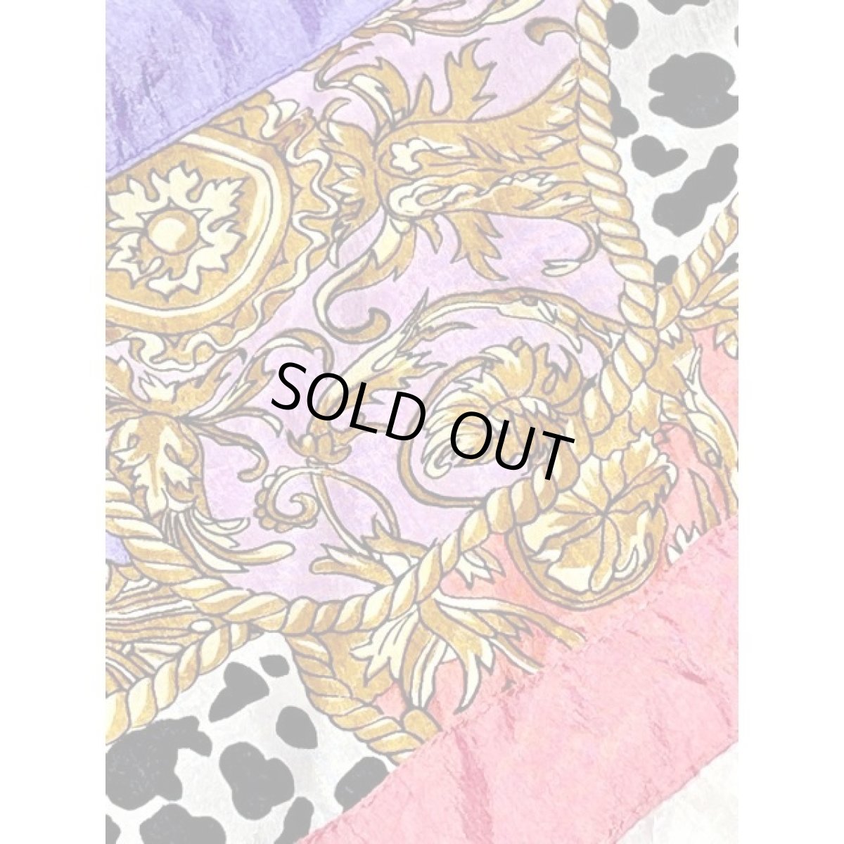 画像13: スカーフ柄 ピンク ホワイト パープル ジップアップ USA古着 ブルゾン ジャンパー ヴィンテージナイロンジャケット (13)