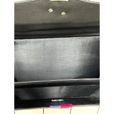 画像9: レザー ブラック 大きめサイズ レディース レトロ ヴィンテージ ハンド 鞄 バッグ (9)