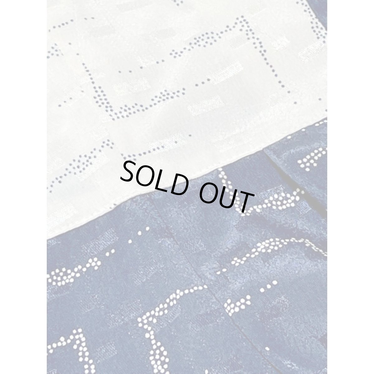 画像14: ホワイト ネイビー 切り替えし イカリ型ボタン 長袖 レトロ USA古着 ヴィンテージワンピース (14)