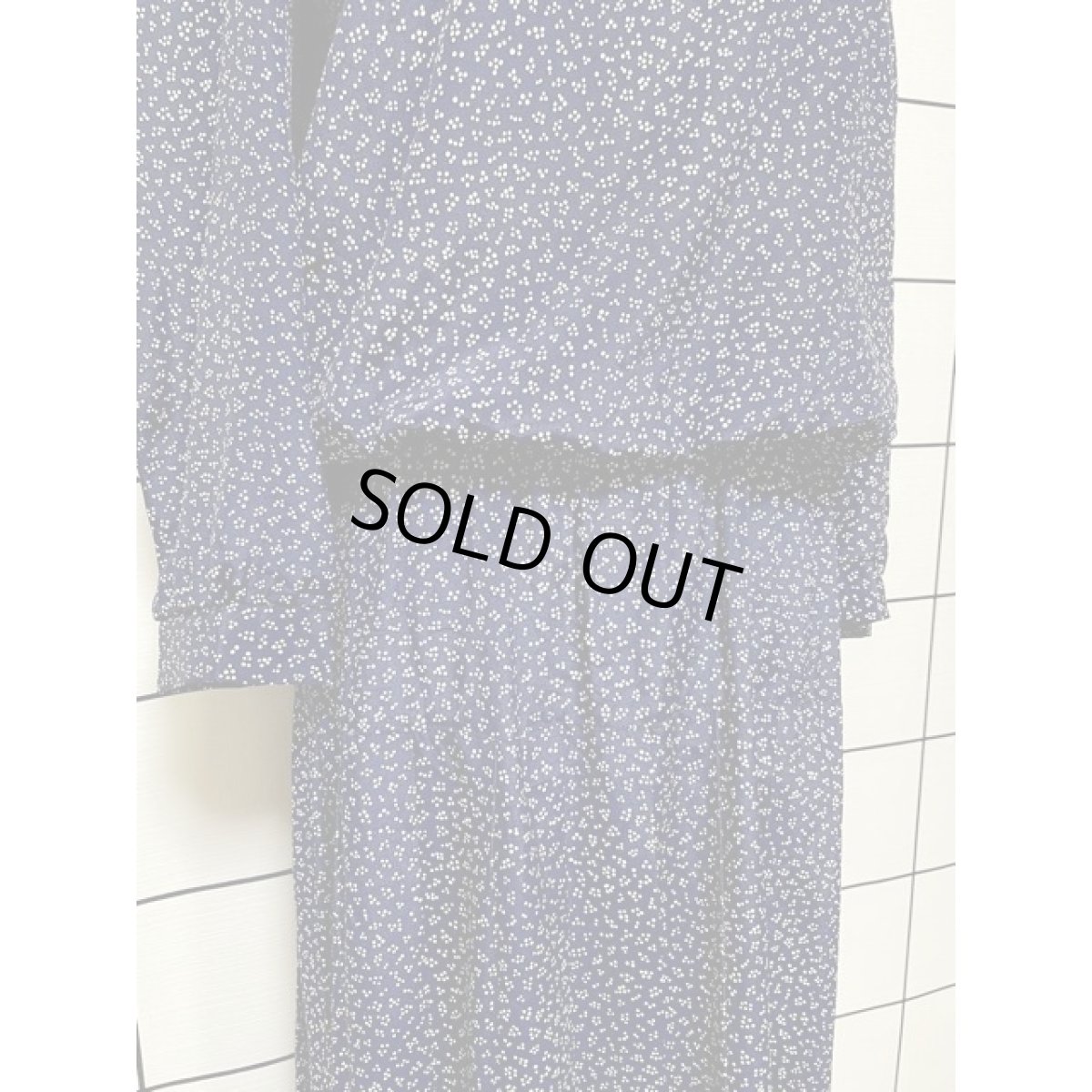 画像9: ヨーロッパ古着 ヴィンテージ ワンピース セーラー襟 ドット プリーツ 長袖 (9)