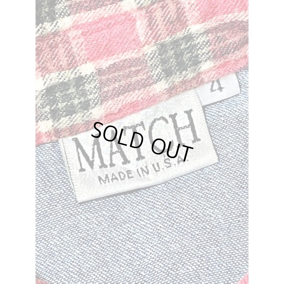 画像16: アメリカ古着 ワンピース ヴィンテージ デニム チェック 前開き 長袖 レトロ (16)