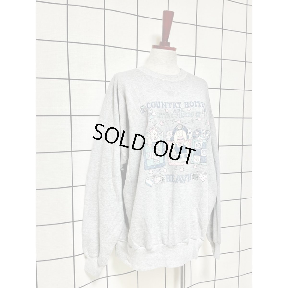 画像6: ドール ハート 英字 オーバーサイズ グレー レトロ USA古着 ヴィンテージスウェット (6)