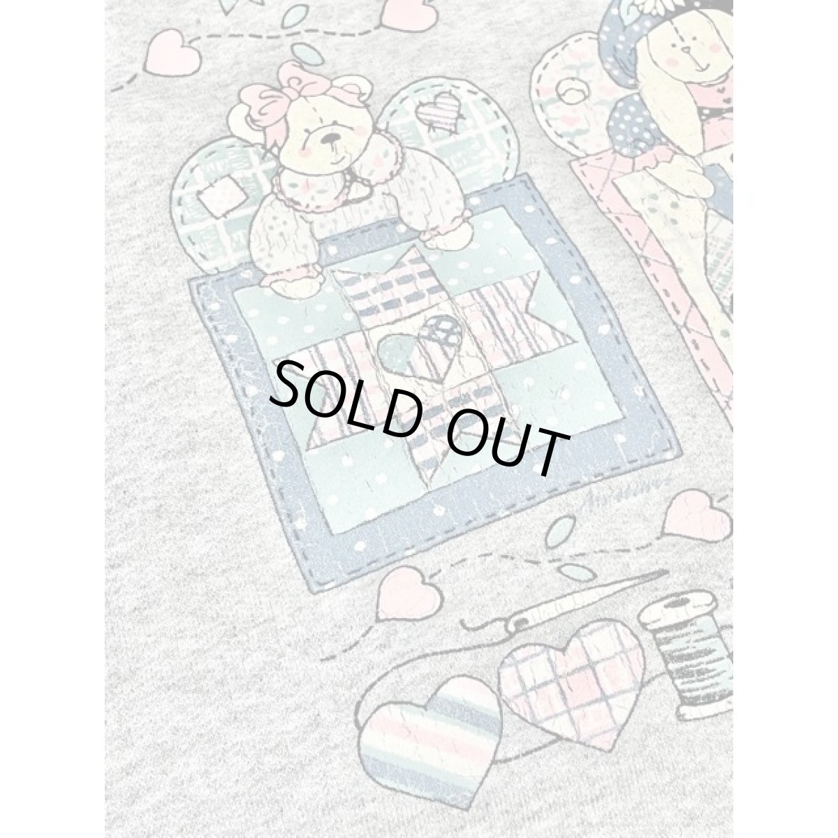 画像11: ドール ハート 英字 オーバーサイズ グレー レトロ USA古着 ヴィンテージスウェット (11)