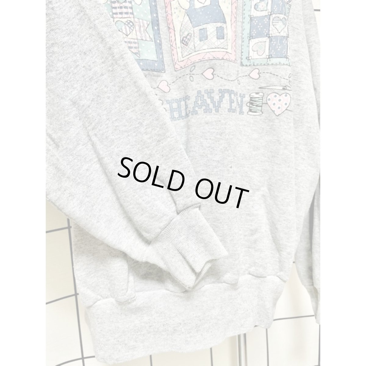 画像9: ドール ハート 英字 オーバーサイズ グレー レトロ USA古着 ヴィンテージスウェット (9)