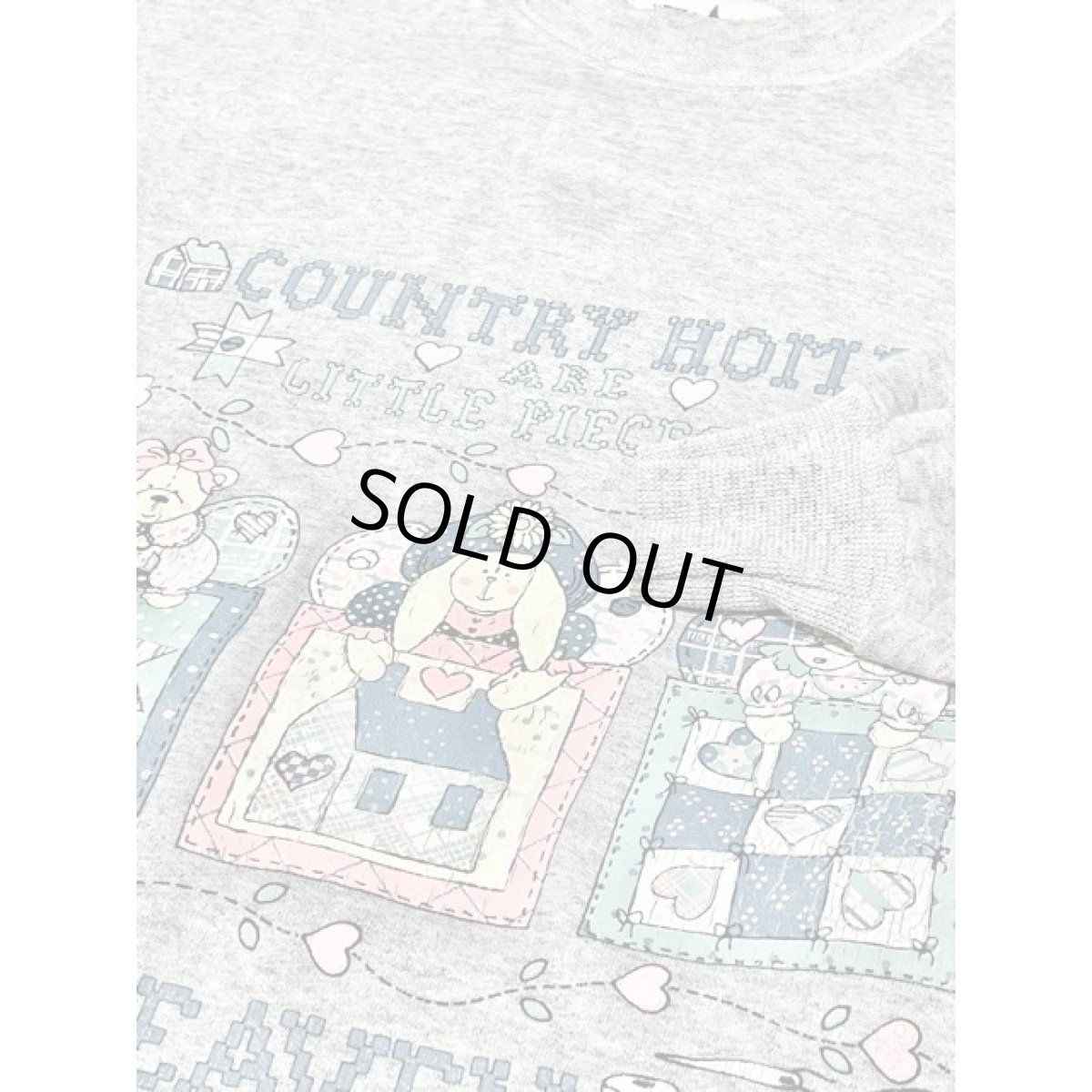 画像10: ドール ハート 英字 オーバーサイズ グレー レトロ USA古着 ヴィンテージスウェット (10)