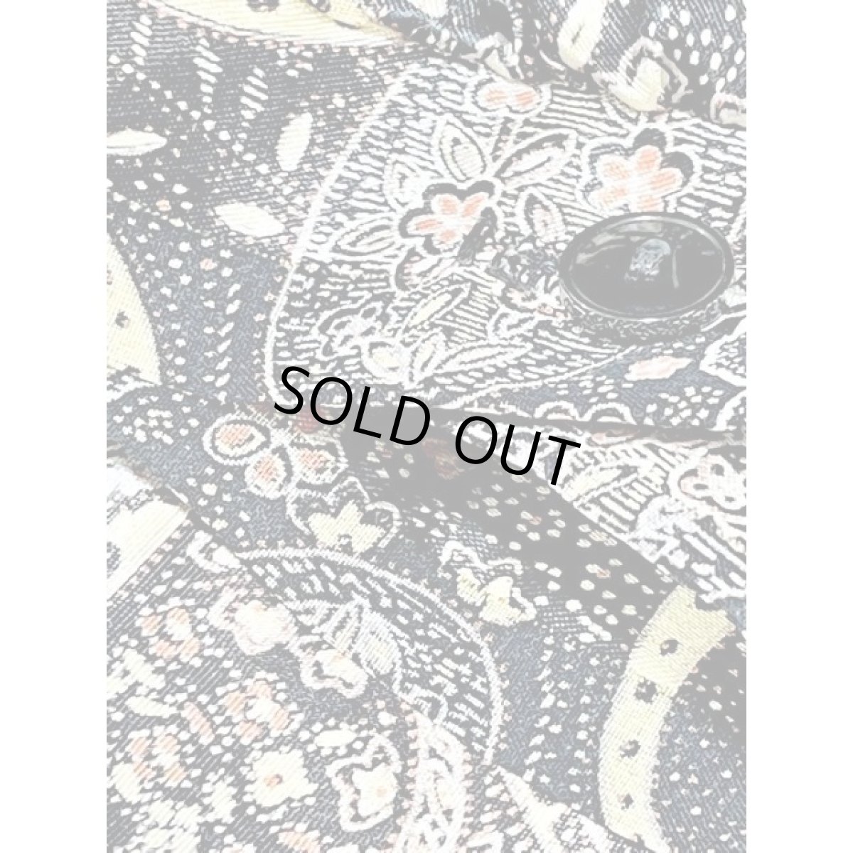 画像14: アメリカ古着 ドレス ヴィンテージ ペイズリー プリーツ ウエストゴム レトロ (14)