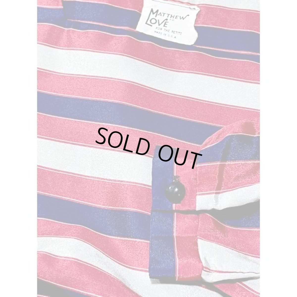 画像10: ストライプ柄 ボーダー柄 ウエストゴム レトロ 長袖 USA古着 ヴィンテージワンピース【V8053】 (10)