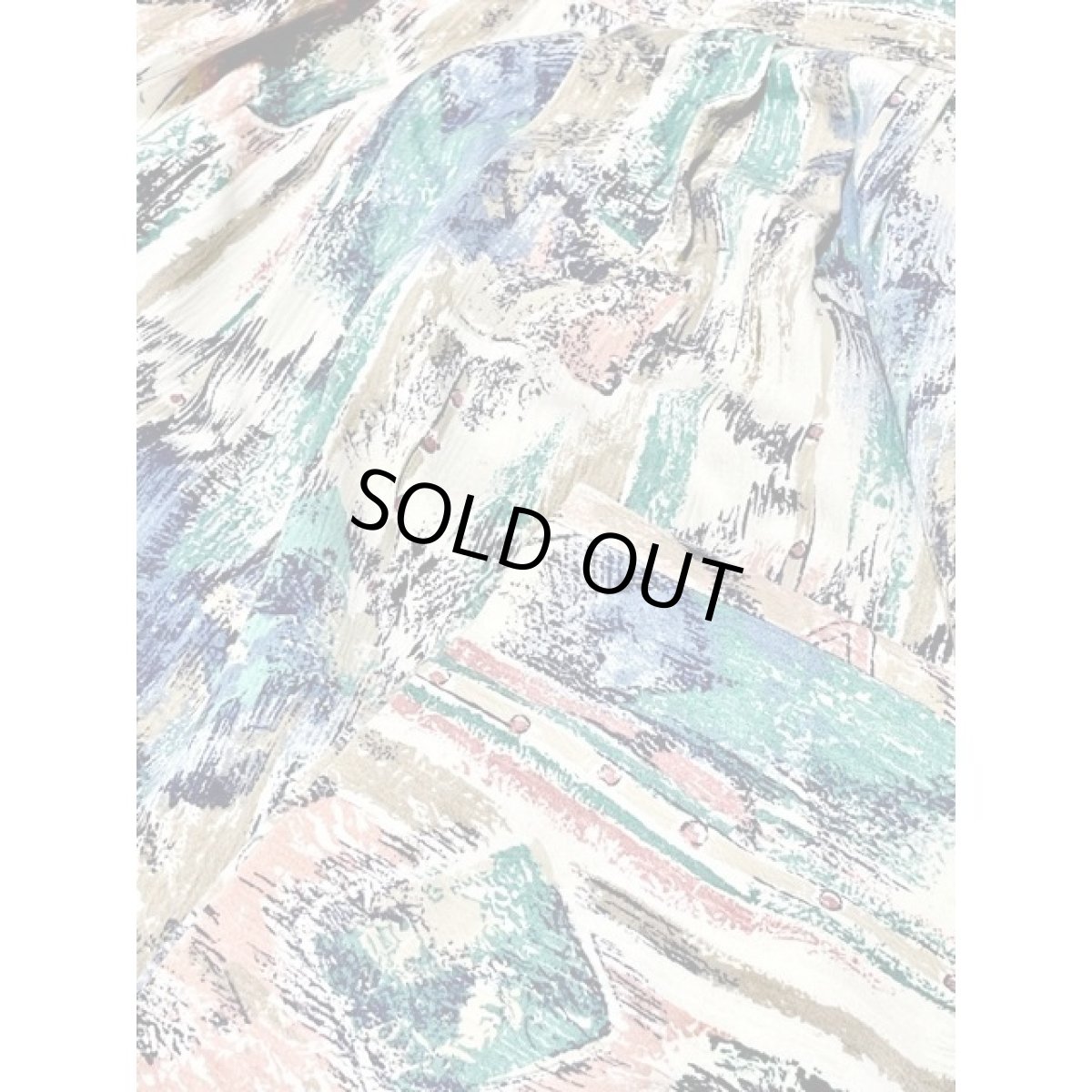 画像7: アート柄 ウエストゴム レトロ USA古着 ヴィンテージスカート (7)