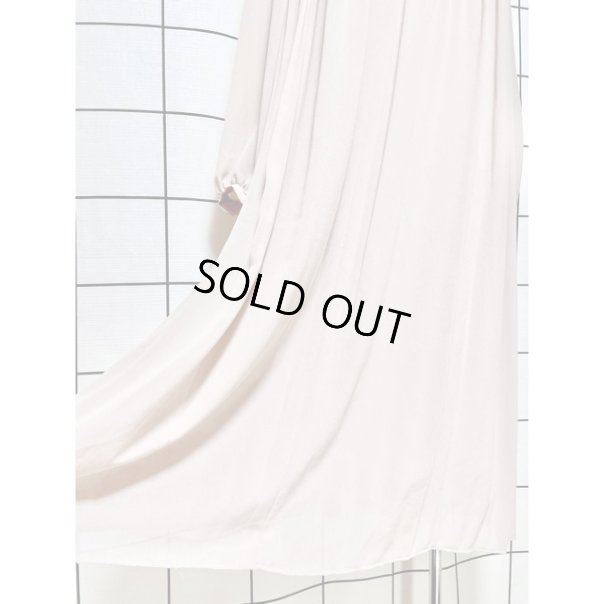 画像12: 首元リボン プリーツ 上品 クラシカル 70年代 昭和レトロ 国産古着 レトロヴィンテージドレス【8086】 (12)