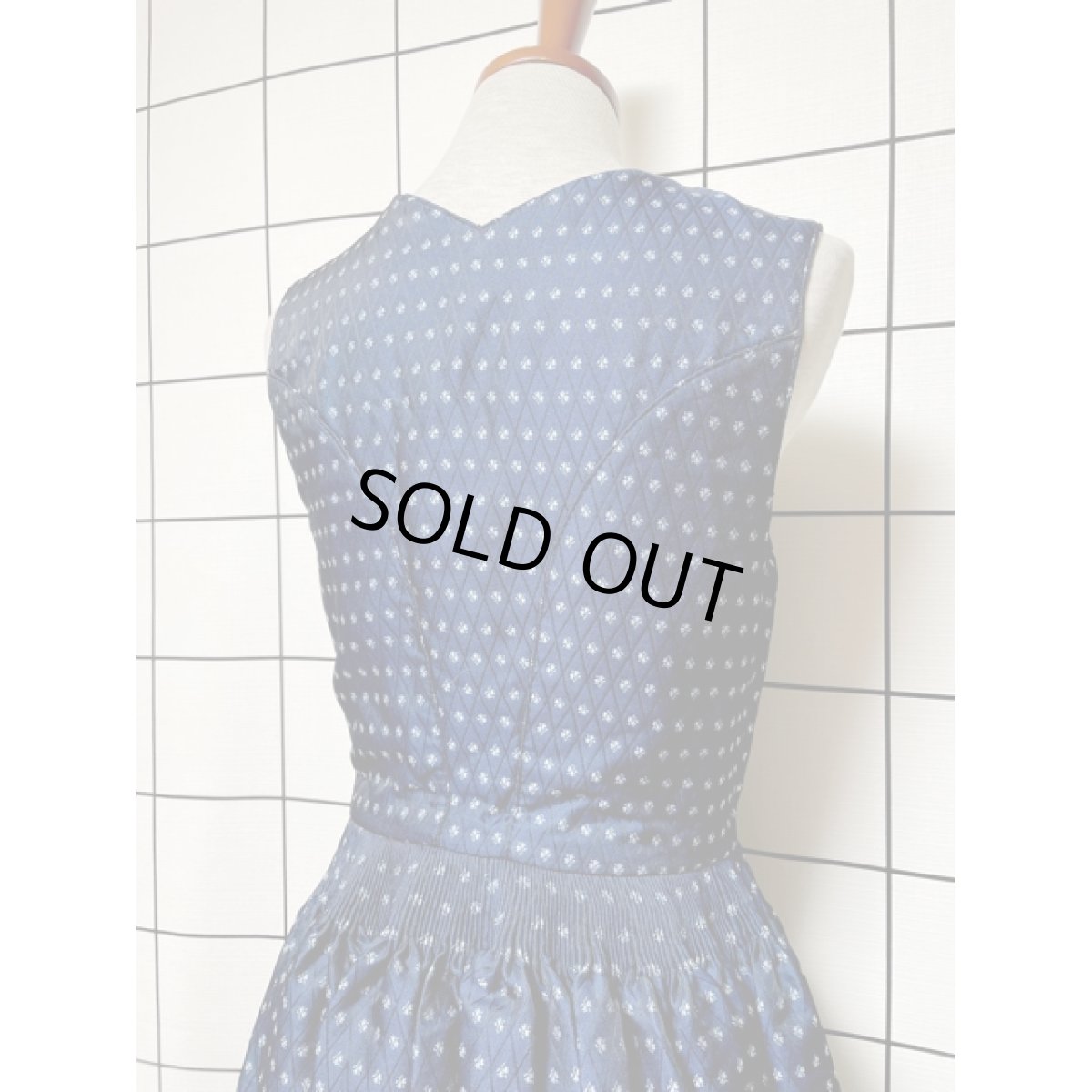 画像6: ネイビー Aライン ノースリーブ チロルドレス 衣装 舞台 演奏会 フォークダンス オクトーバーフェスト【V8105】 (6)