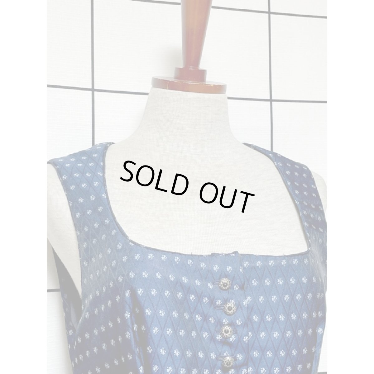 画像3: ネイビー Aライン ノースリーブ チロルドレス 衣装 舞台 演奏会 フォークダンス オクトーバーフェスト【V8105】 (3)