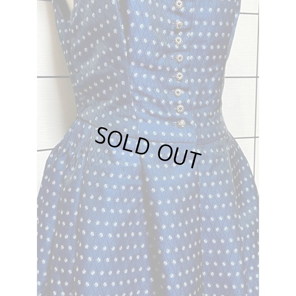 画像9: ネイビー Aライン ノースリーブ チロルドレス 衣装 舞台 演奏会 フォークダンス オクトーバーフェスト【V8105】 (9)