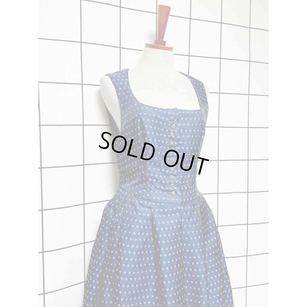 画像7: ネイビー Aライン ノースリーブ チロルドレス 衣装 舞台 演奏会 フォークダンス オクトーバーフェスト【V8105】 (7)