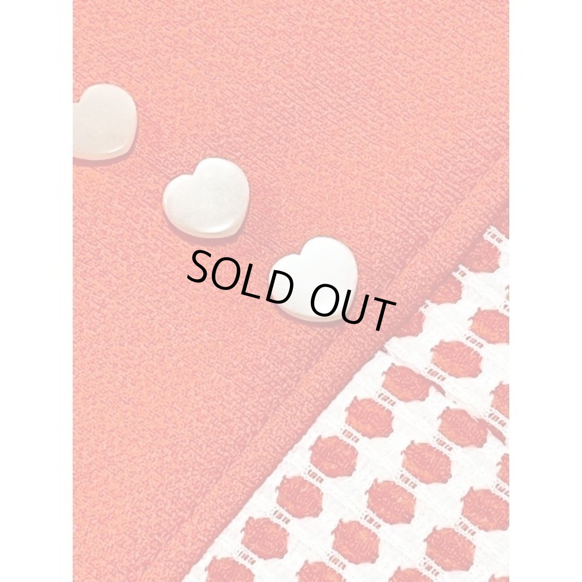 画像12: 70's レトロ ポップ ハート型ボタン バックウエストリボン ロング 長袖 ヨーロッパ古着 ヴィンテージワンピース【V8108】 (12)