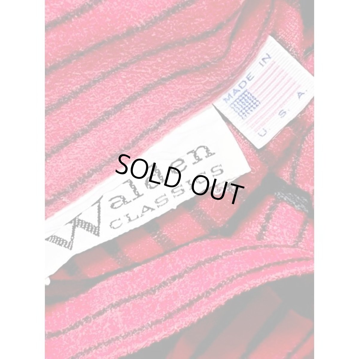 画像14: アメリカ古着 ヴィンテージ ワンピース ストライプ ハイネック レトロ (14)