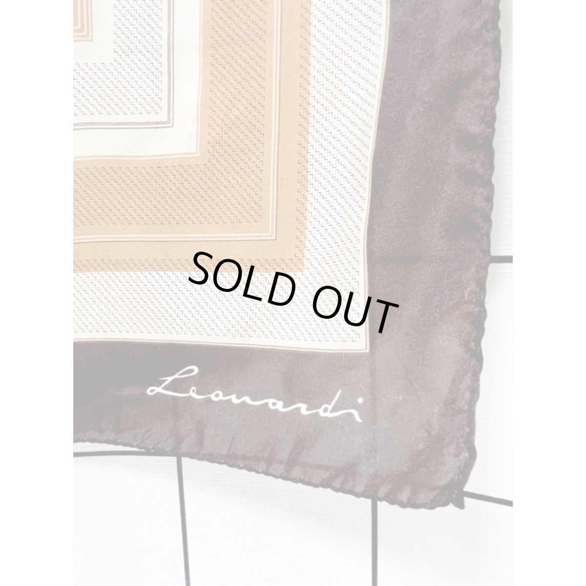 画像3: レトロアンティーク ヴィンテージスカーフ 【8120】 (3)