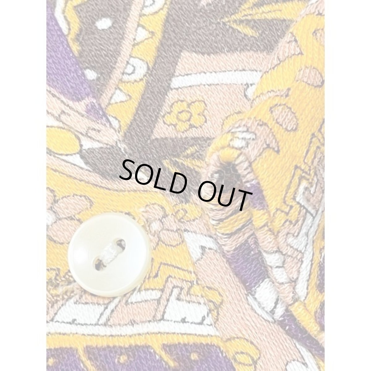 画像13: レトロサイケ ヨーロッパ古着 薄手ヴィンテージシャツジャケット (13)