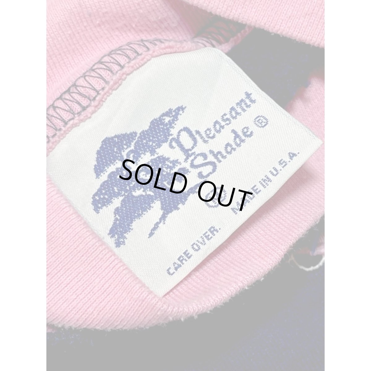 画像14: ハート 刺繍パッチ 英字 ハイネック ネイビー ピンク レトロ USA古着 ヴィンテージスウェット (14)