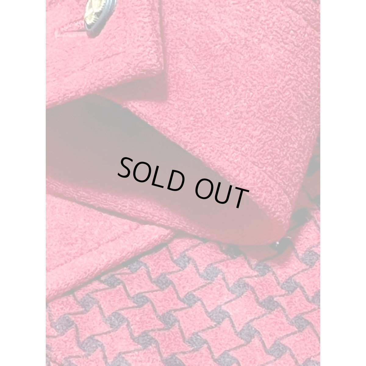 画像13: 前開き ハイネック シルエットが綺麗 レッド ブラック レトロ レディース 長袖 昭和レトロ 国産古着 レトロワンピース 【V8138】 (13)