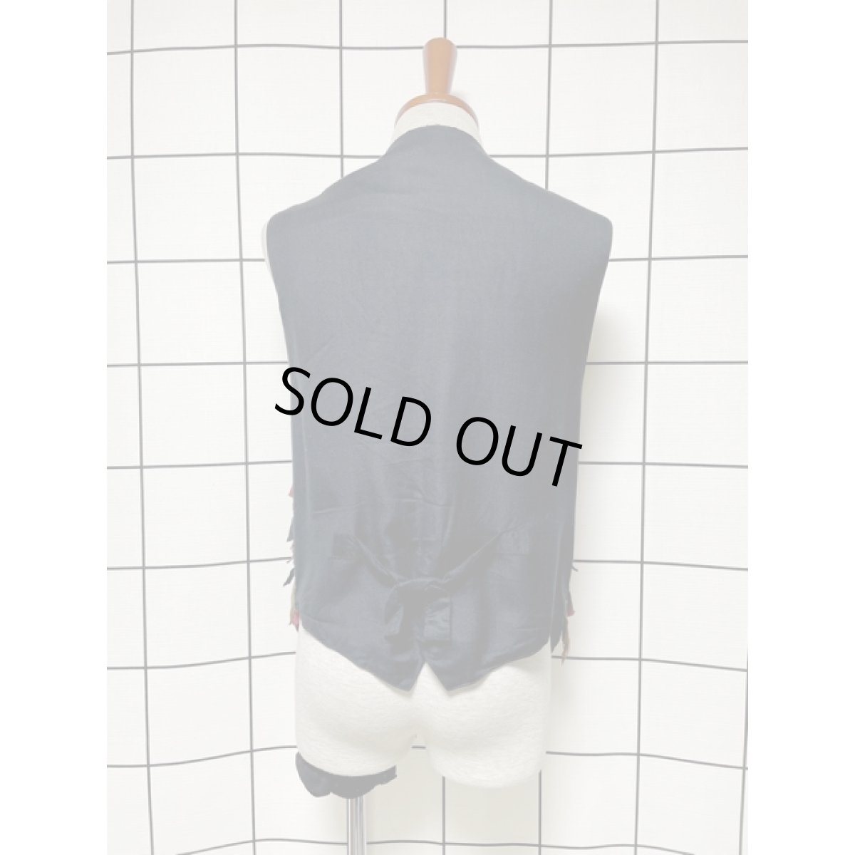 画像5: レザー 切り替えし マルチカラー レトロ レディース USA古着 ヴィンテージベスト (5)