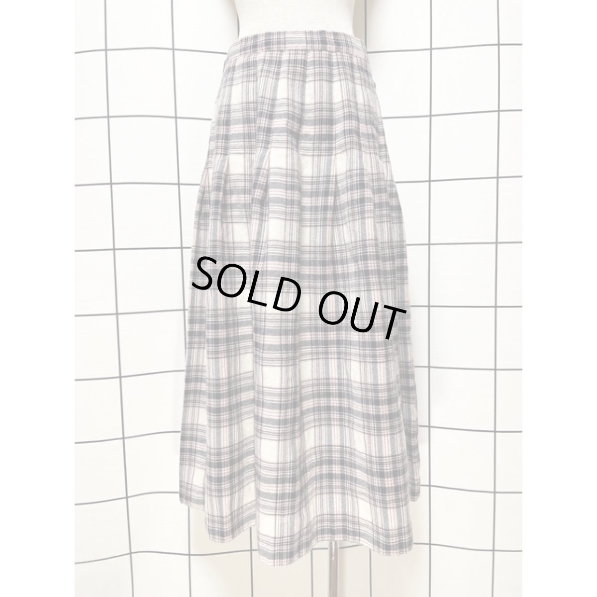 画像1: Talbots タルボット チェック柄 ウール レトロ USA古着 ヴィンテージスカート (1)