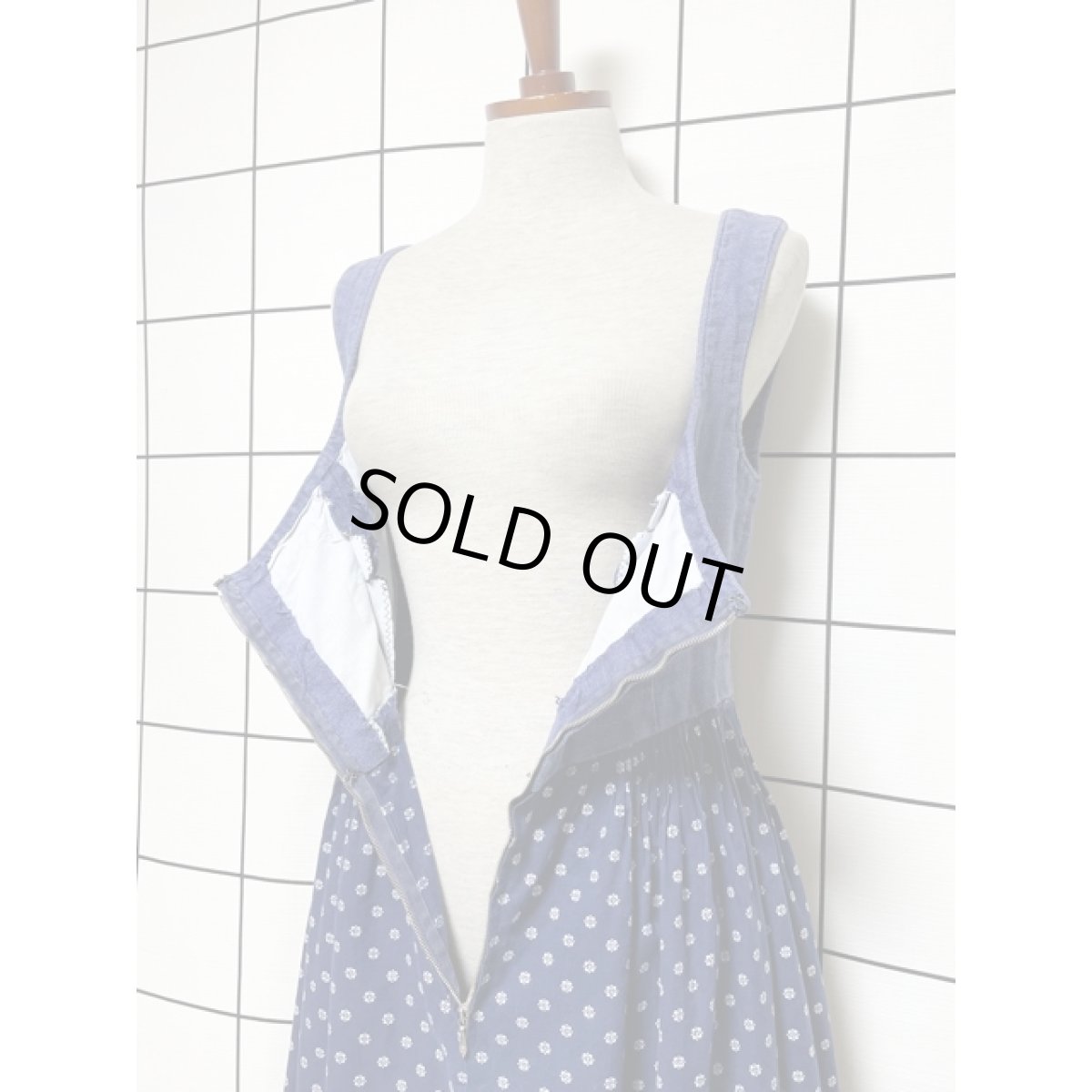 画像12: チロルワンピース 小花柄 フロントジッパー ドイツ民族衣装 オクトーバーフェスト (12)